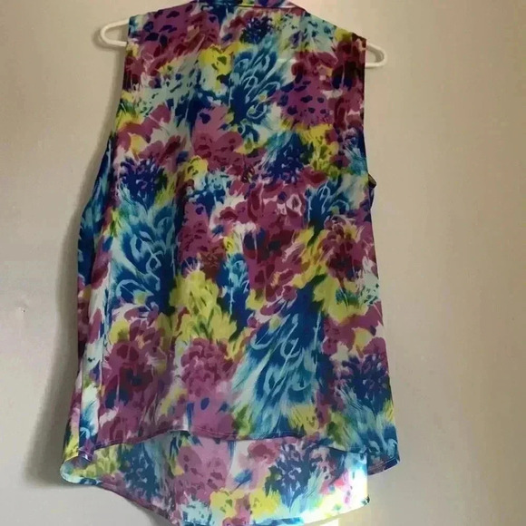 Elements bright and colourful summer blouse with Tie in the front - Picture 5 of 6